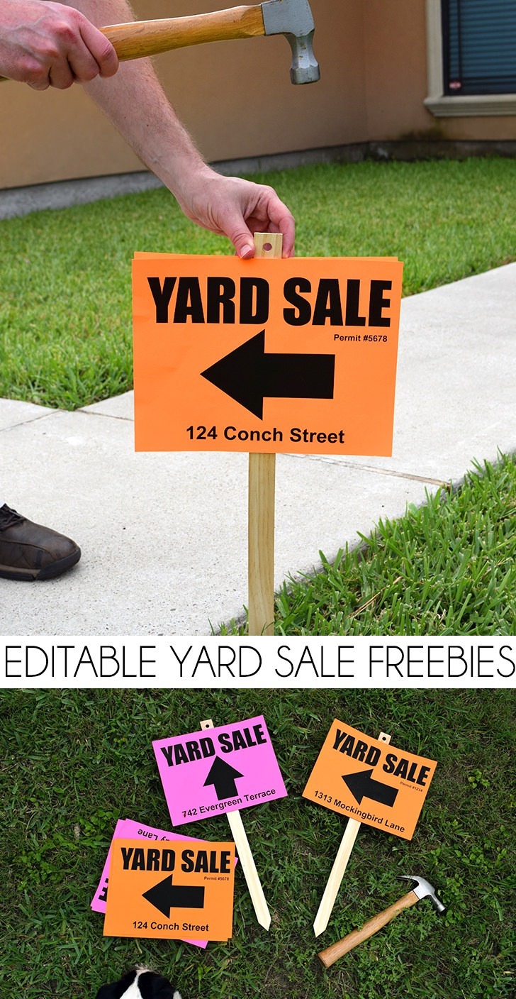 Editable Yard Sale Sign Freebies Dream A Little Bigger Editable Yard Sale Sign Freebies Dream A Little Bigger