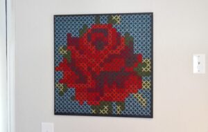 Gigantic cross stitch wall art tutorial at Dream a Little Bigger