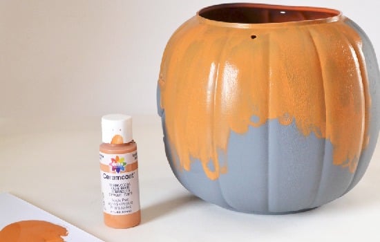 Jack-o'-Lantern Pumpkin Terra Cotta Pot Tutorial