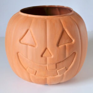 Jack-o'-Lantern Pumpkin Terra Cotta Pot Tutorial