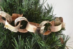 This birch garland is so pretty and so easy to make!