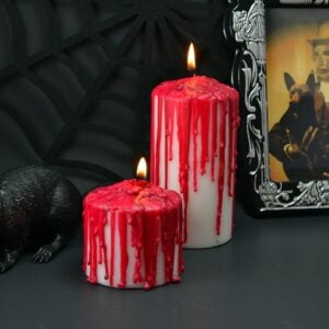 Make bloody candles for Halloween. Spooky and hauntingly simple!