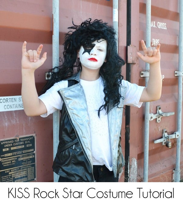 this rock and roll halloween costume is inspired by kiss