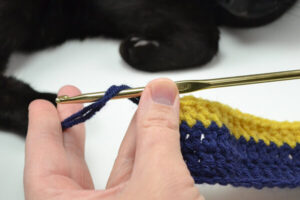 Learn how to change colors in crochet.