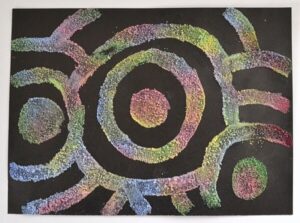 Salt paintings are lots of fun for kids and grownups alike!