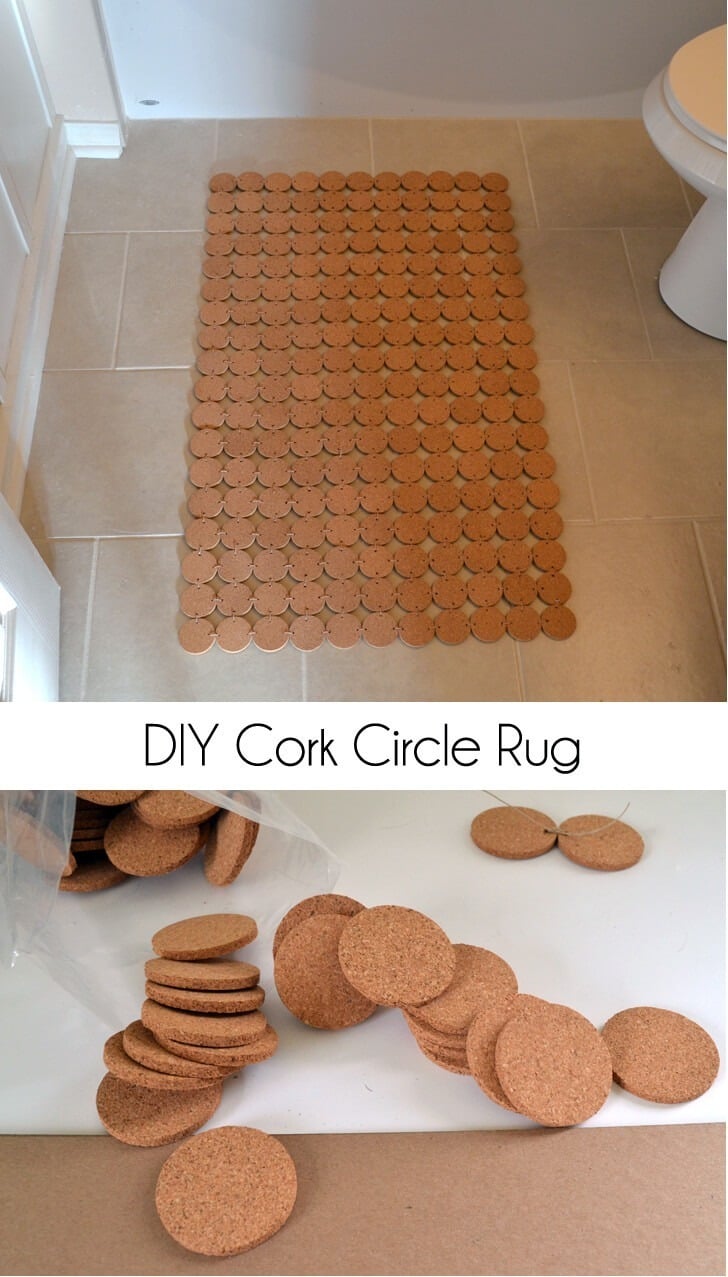 Make a cork rug. So easy!