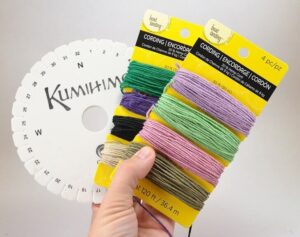 Add color to your wrist with easy Kumihimo hemp bracelets.