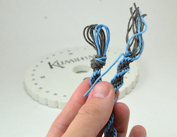 Add color to your wrist with easy Kumihimo hemp bracelets.