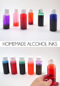 Did you know you can save super big bucks with homemade alcohol inks? Genius!