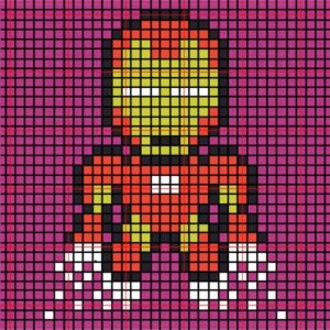 These Perler bead superheroes make amazing Christmas ornaments! The kids will want to get involved too! Iron man!