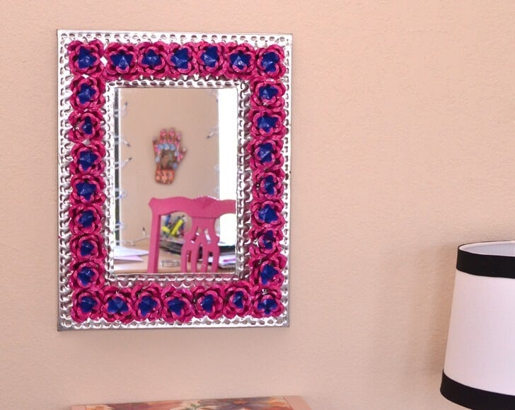 How to Paint Metal Tin Mirror DIY Dream a Little Bigger
