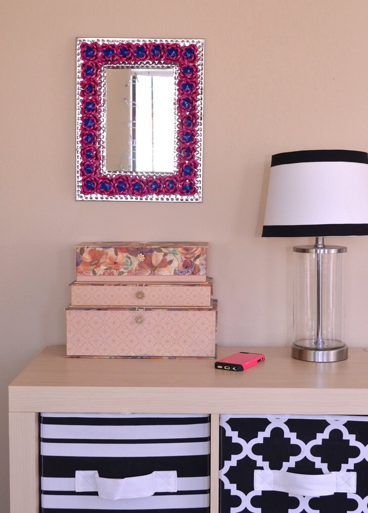 How to Paint Metal Tin Mirror DIY Dream a Little Bigger