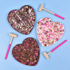 How to Make Heart -Shaped Chocolate Valentine Bark: