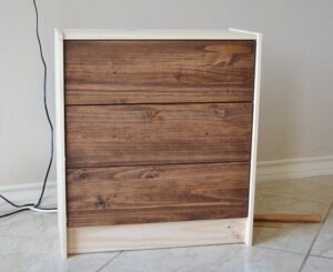 Check out this IKEA Rast Hack into a Mid-Century Modern inspired dream nightstand!