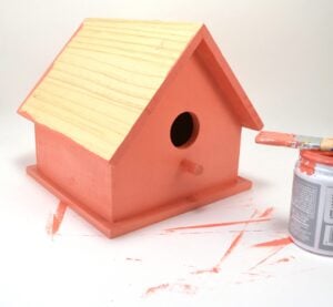 A penny roof is the pretty copper complement to a DIY birdhouse!