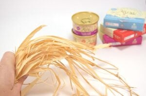 Make natural raffia cat toys. They're simple and kitties love handmade!