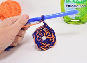 These crochet dish scrubbers have cotton for added fullness. These are the best little scrubbers you'll ever hook up!