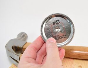 Did you know you can make your own solar mason jar lids for a buck? Sooo much cheaper than buying them at the craft store and super easy to do!