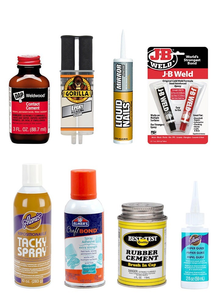 Glue Guide by Dream a Little Bigger - always use the right glue - FREE downloadable reference chart