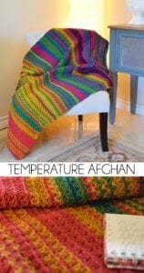 Crochet up a temperature afghan in homage by recording the temperature each day during a special time.
