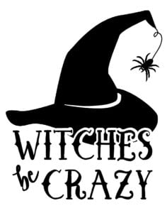 Get the witches be crazy free cut file to make your own Halloween shirts. This is so cute!