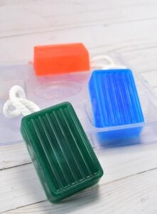 Learn how to make soap on rope. It's so easy and makes a nifty little gift!