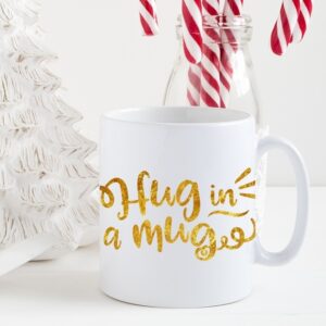Learn how to iron HTV on a mug! Heat transfer vinyl on a mug is dishwasher safe!