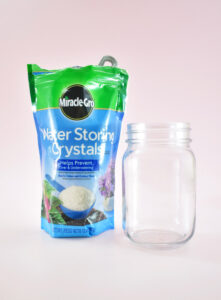 In less than 5 minutes you can a crystal gel air freshener for mere pennies in your favorite scent! See what garden supply we used...