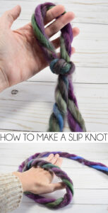 Don't know how to make a slip knot? I swear this is the EASIEST way I've ever seen to learn! Perfect for starting knitting or crochet pieces!