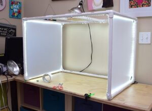 This DIY PVC Light Tent can be made in the perfect size to fit your space and is super easy to make!