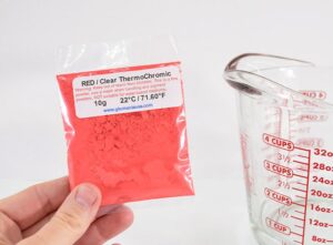 This color changing slime goes from one color to another with a temperature change, like the heat of your hands. So cool!