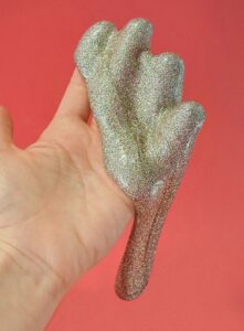 Can you believe it? Holographic slime is so fun and sort of space age - the kids'll love it! If only the pictures did it justice!