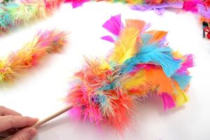 If your kitty loves feathers, and what cat doesn't, she's going to LOVE these DIY feather toys you can make from her. So much sturdier than store bought and cats love homemade!