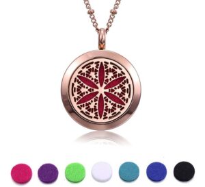 Keep mosquitoes away without a greasy spray. This custom mosquito repellent essential oil blend is easy to make and works perfectly in an essential oil pendant. This pretty mosquito repelling necklace is functional and gorgeous!