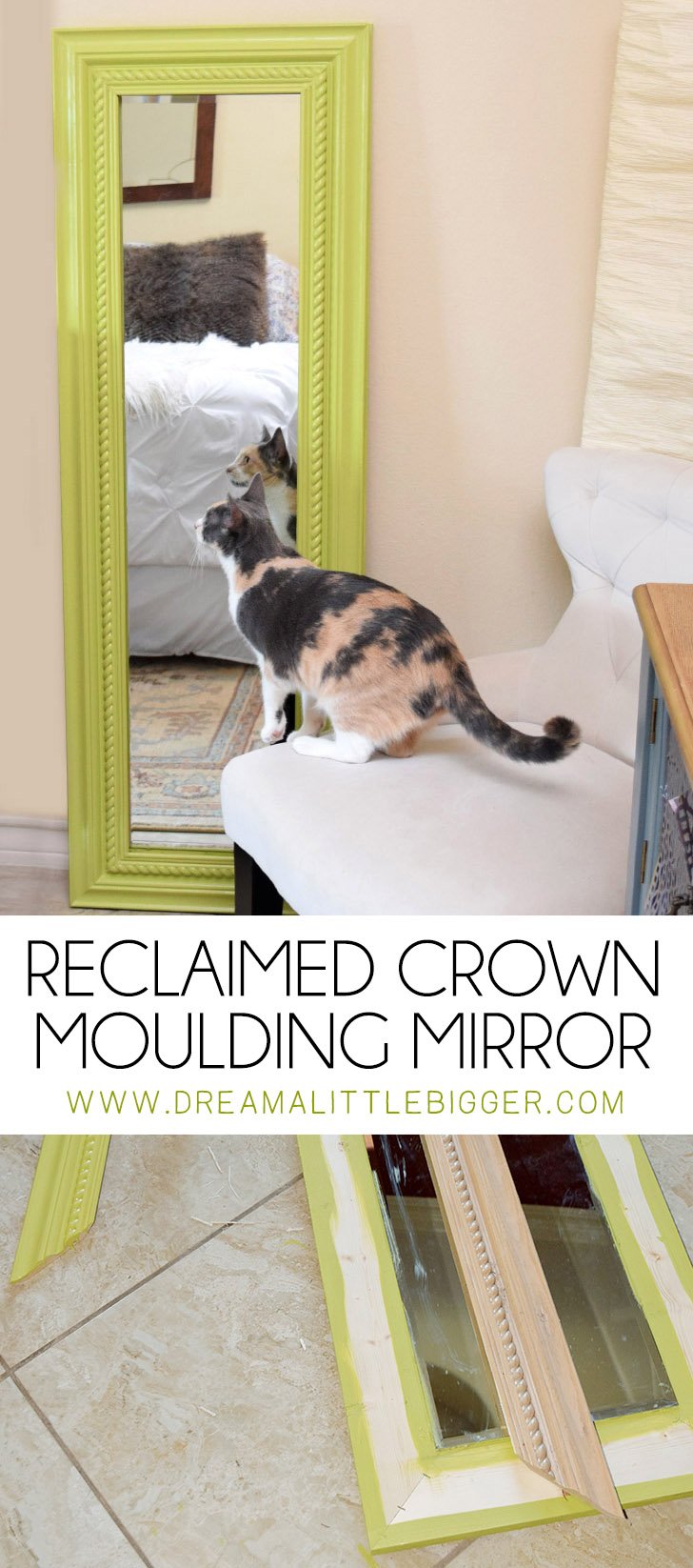 Reclaimed Crown Moulding Mirror Dream a Little Bigger