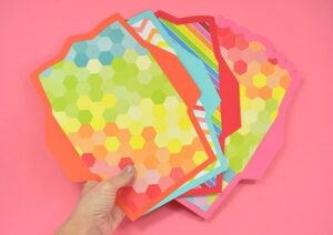 Make your own lined envelopes with any paper. Free Silhouette cut file or SVG!