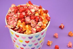 This crispy and sweet Jello popcorn is such a treat and so easy to make. You had me at no candy thermometer needed!
