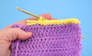Hate when you finish a crochet project to see wonky edges? A single crochet border edge is all it takes for a clean, simple finish on your crochet projects!