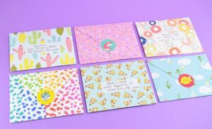 What a fun way for the kiddos to keep up with friends and family this summer, the old way, with snail mail! Show them how to turn a note into an envelope!