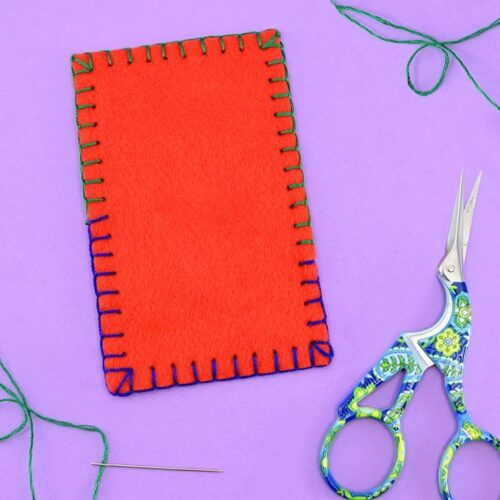 Learn how to sew the blanket stitch including all of those important