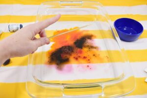 Dig around in the pantry because this fantastic kid's craft uses food to make amazing abstract DIY art pieces!