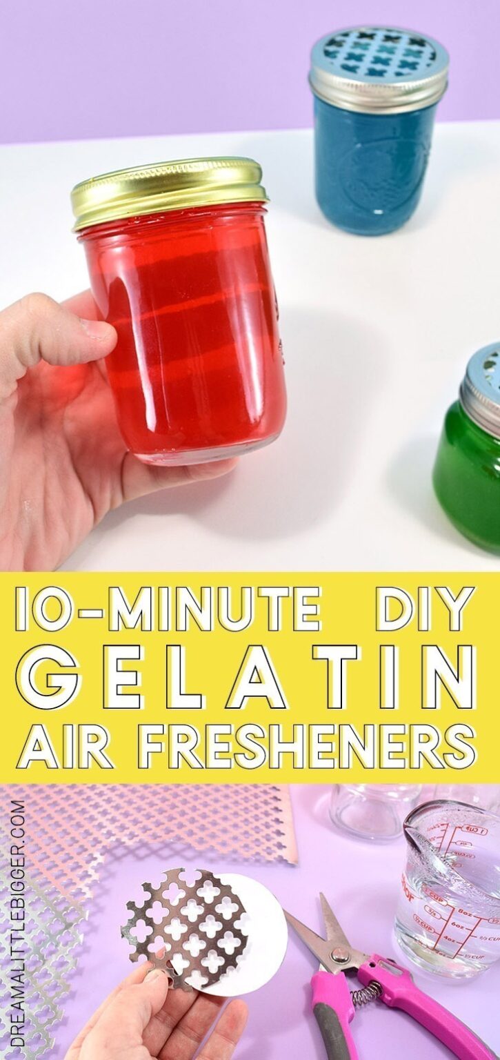 DIY Scented Gel Air Freshener Recipe ⋆ Dream a Little Bigger