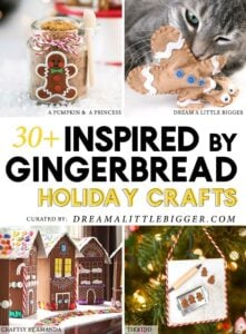 Gingerbread is one of the most festive holiday things I can think of. Check out all of these amazing gingerbread inspired crafts perfect for your homemade holidays!