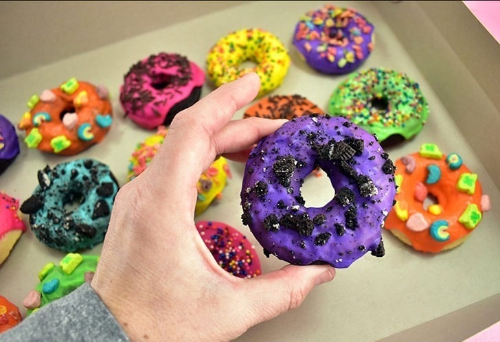 These scrumptious gluten-free donuts are whipped up in just 20 minutes or less because we start with cake mix and a sweet way to start the day!