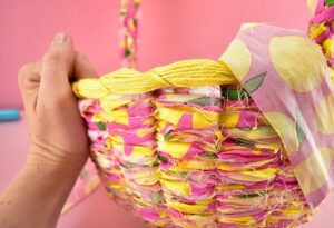 Ever wanted to make an Easter basket from scratch? This DIY woven Easter basket is gorgeous, not too difficult to make and can be made in YOUR PERFECT colors!