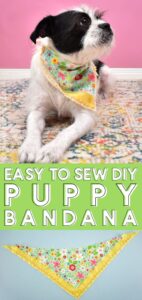 Did you know a Cricut Maker can cut FABRIC? This DIY puppy bandana is the PERFECT first sewing project!