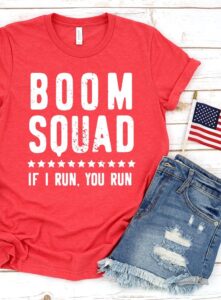 If you love fireworks you're going to love this patriotic tee that everybody will be talking about at your Fourth of July cookouts and parties! #boomsquad