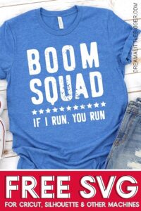 If you love fireworks you're going to love this patriotic tee that everybody will be talking about at your Fourth of July cookouts and parties! #boomsquad