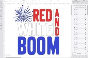 This patriotic Red, White and Boom Fourth of July Tee Shirt is too much fun! Make one for yourself or your favorite fireworks enthusiast! #boomsquad