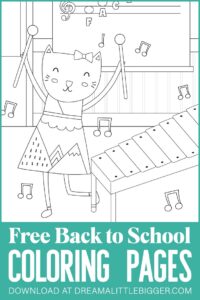 Download these free back to school coloring pages!